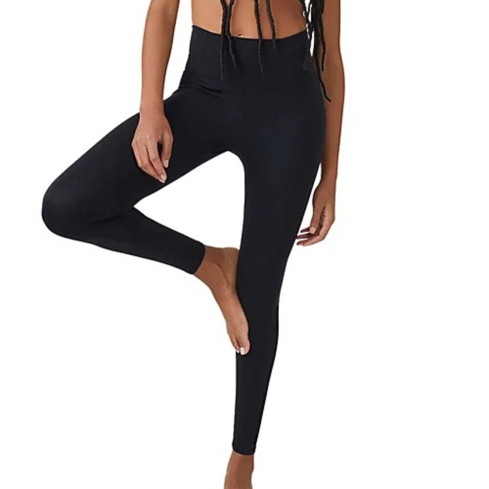 Free People Movement & Hatch Maternity Black High-Waist Leggings